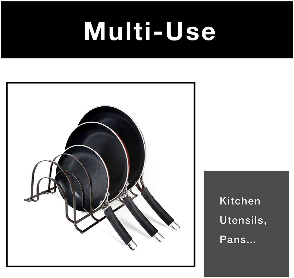 Heavy Duty 5-Tier Pan Rack Storage Organizer