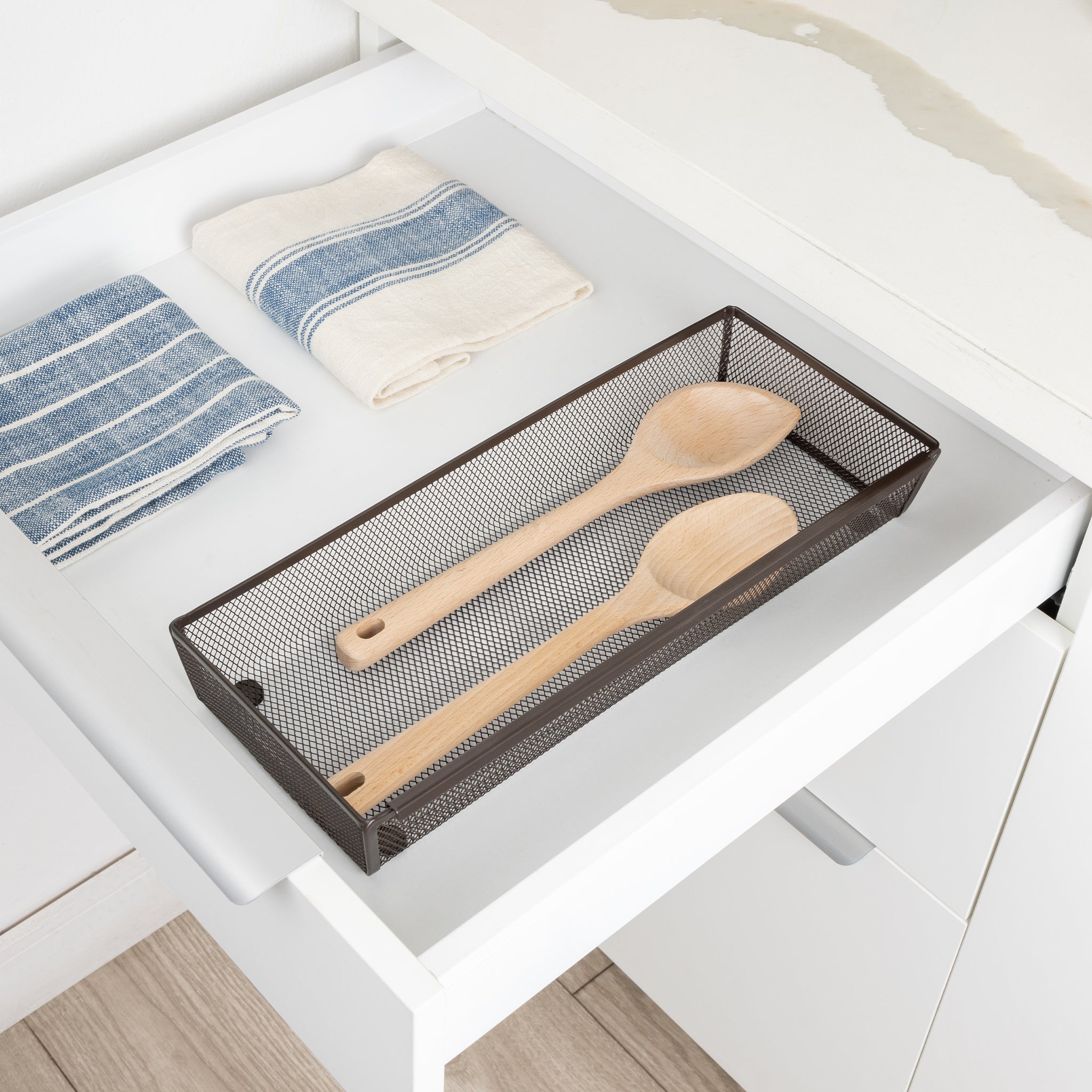 Metal Mesh Drawer Organizer - 15 x 6 Inch